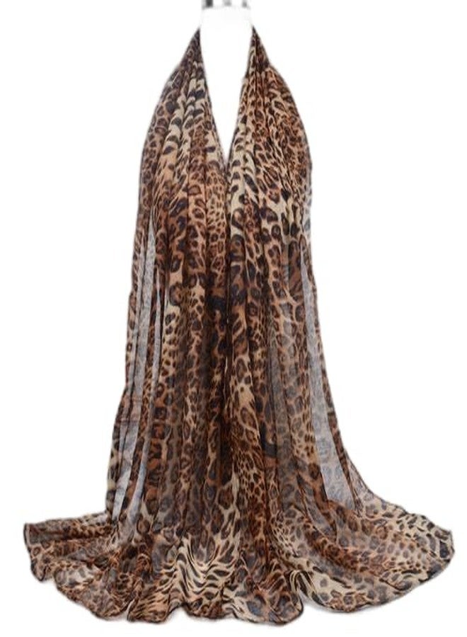 Vikodah Womens Silky Neck Scarf Chiffon Scarves Soft Smooth Satin Bandana Shawl Large Leopard-Print 62 * 28 - Image 5
